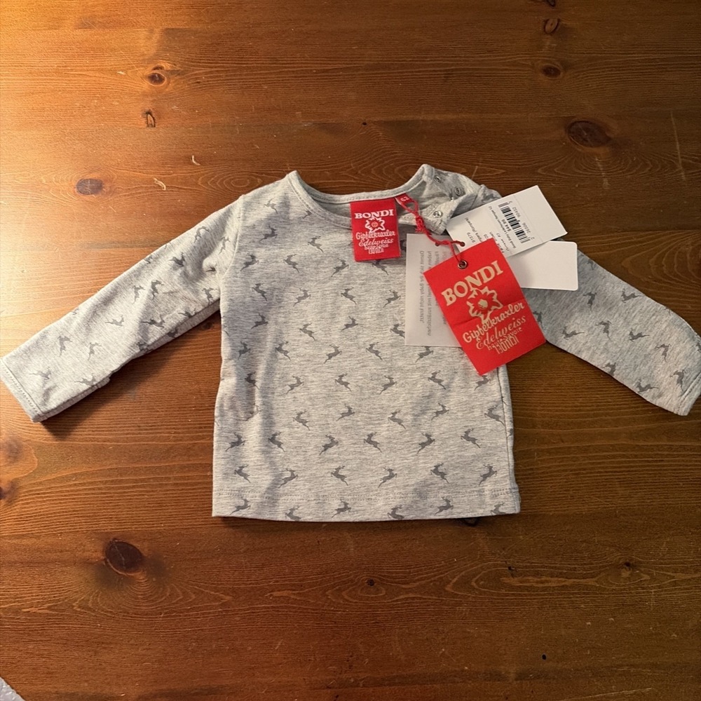 BONDI DEER PATTERN‎ BABY ROMPER NWT
